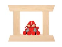 Christmas window, V., small, pine